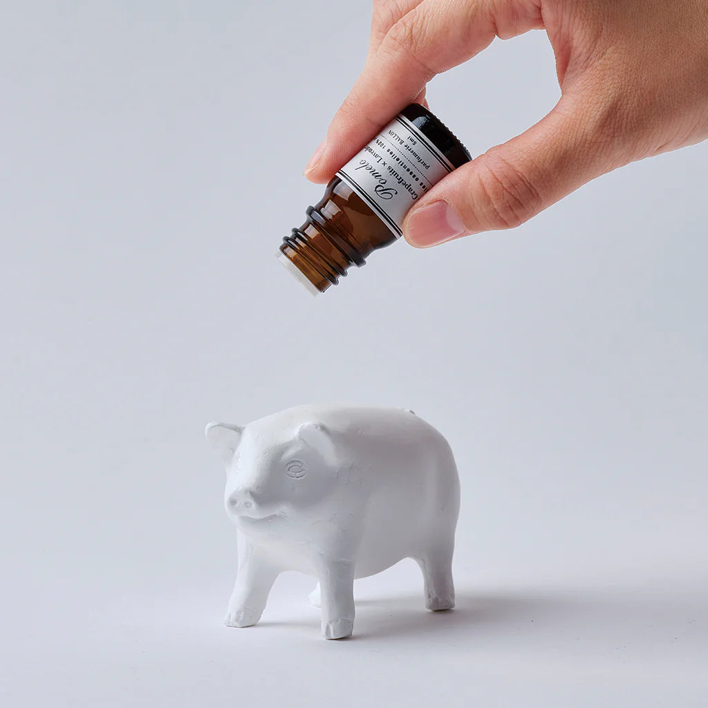 Plaster Aroma Ornament - Walking Little Pig