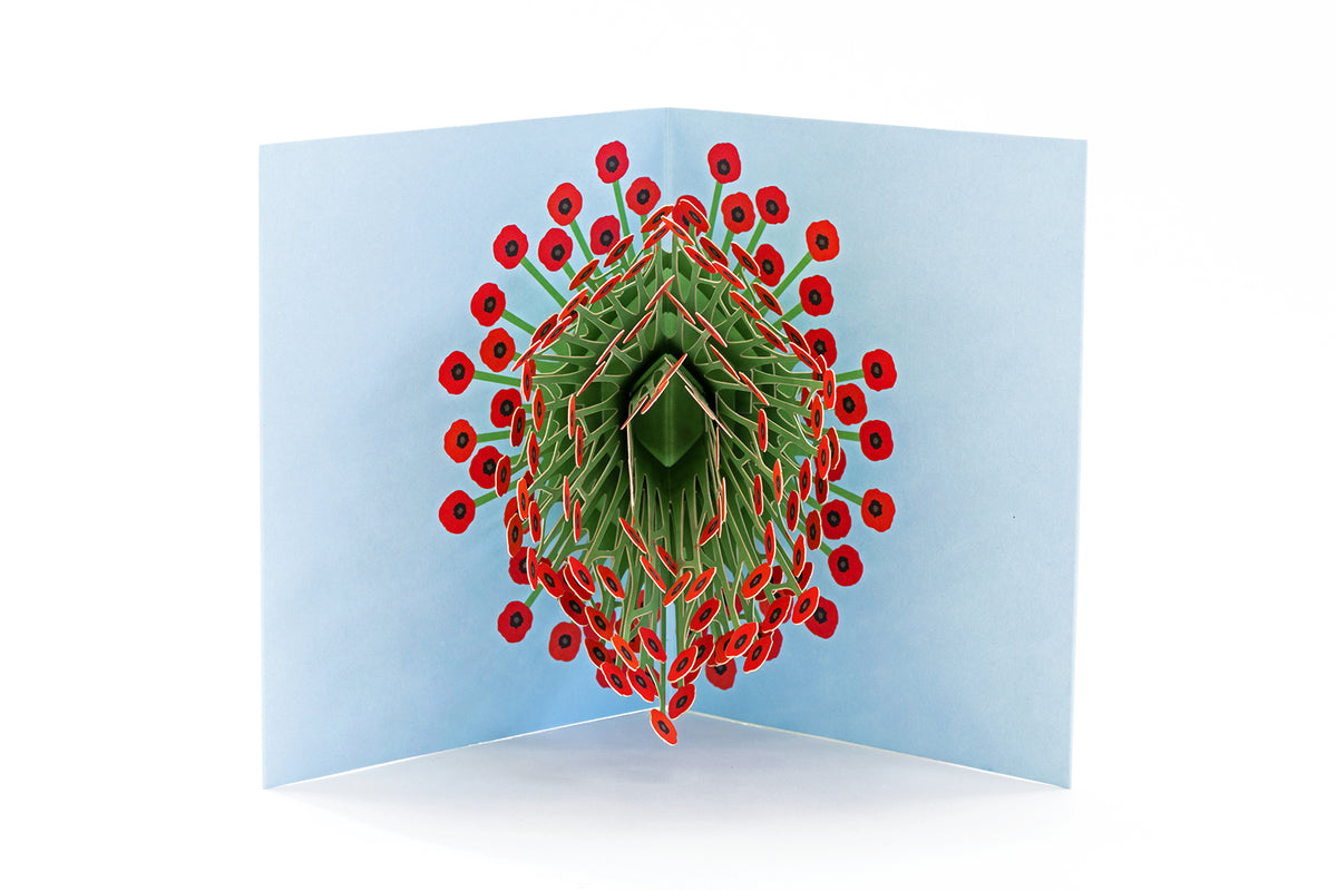 Peter Dahmen - Blooming Poppies Pop Up Card
