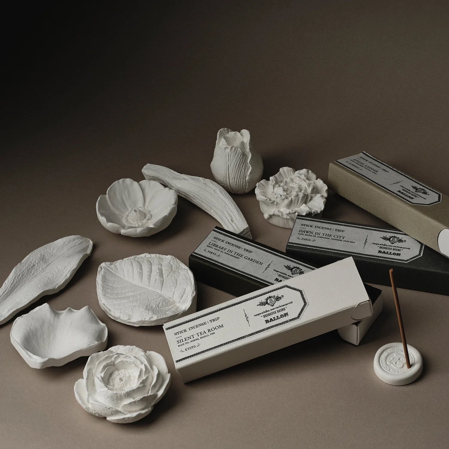 Plaster Incense Holder - Petal of Lily