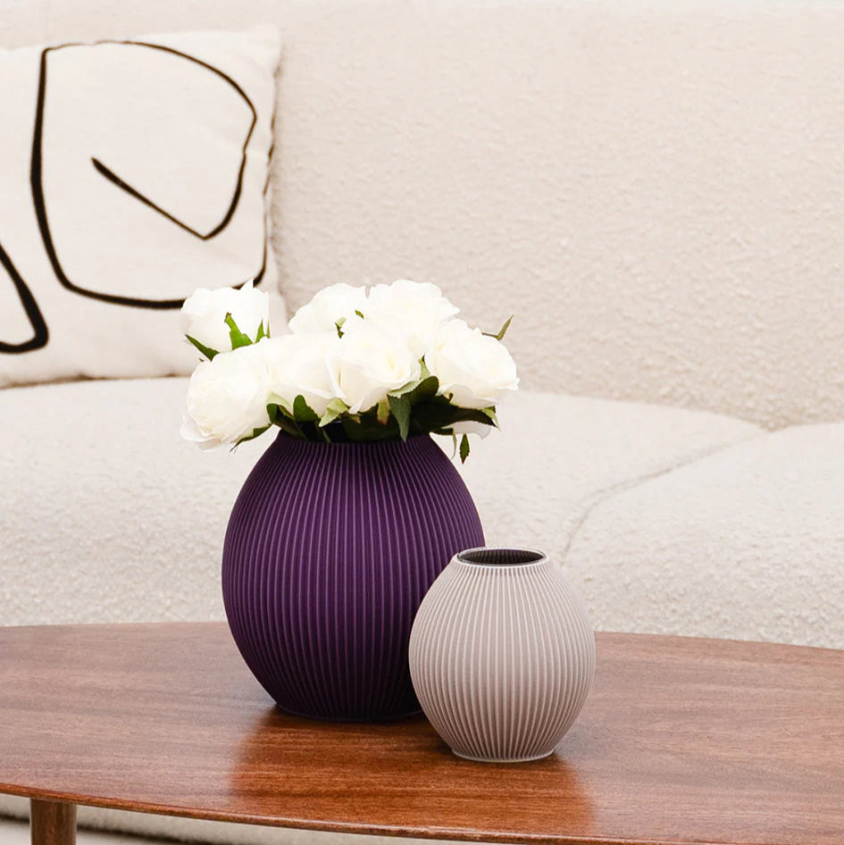 2 Poke Vases on Coffee Table in Living room