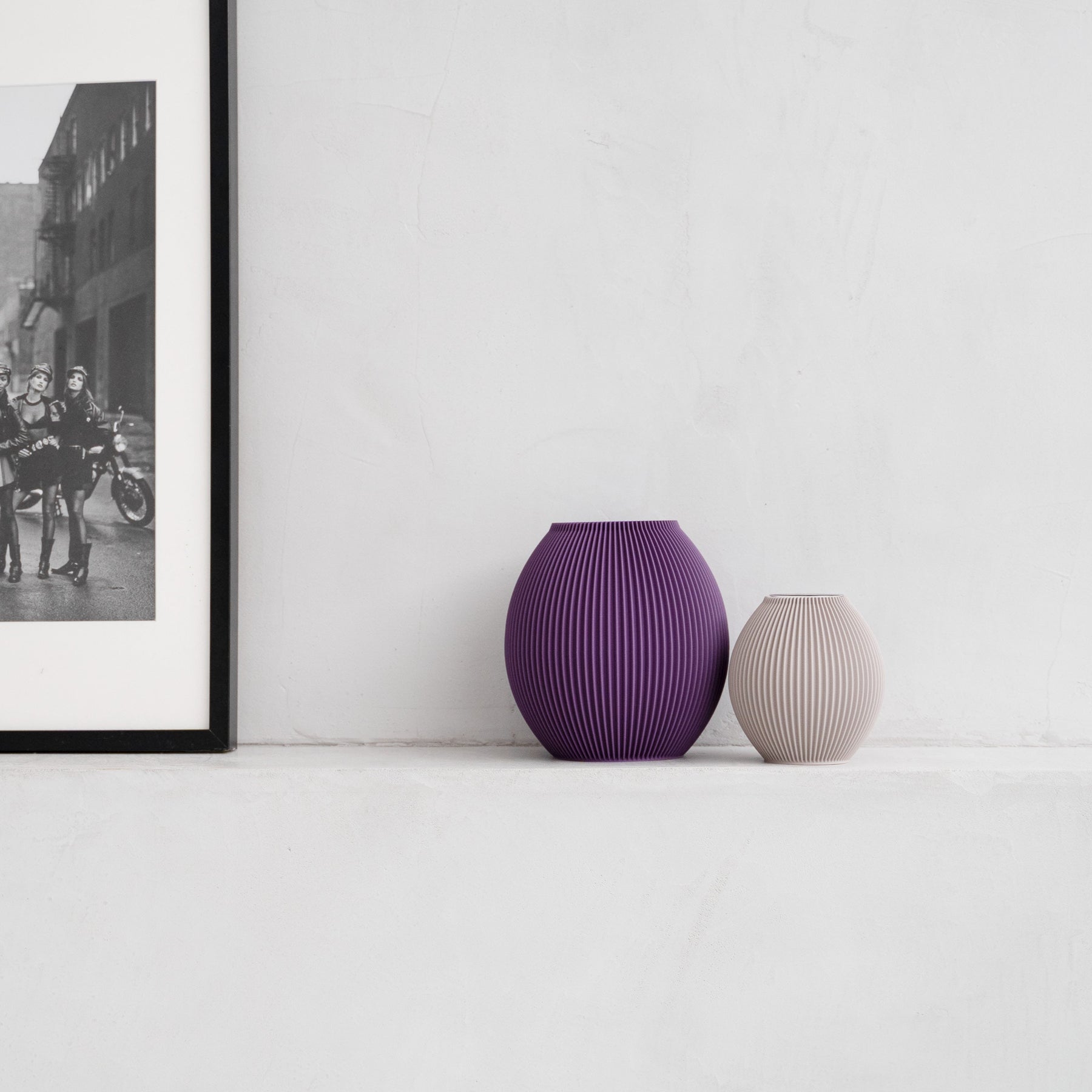 Poke Vases on Shelf Enviro