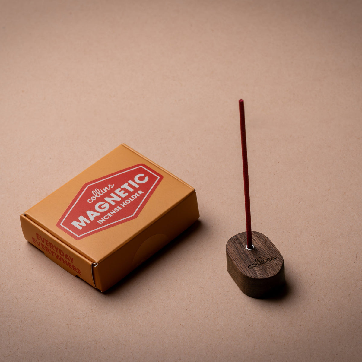 Collins Magnetic Incense Holder with packaging