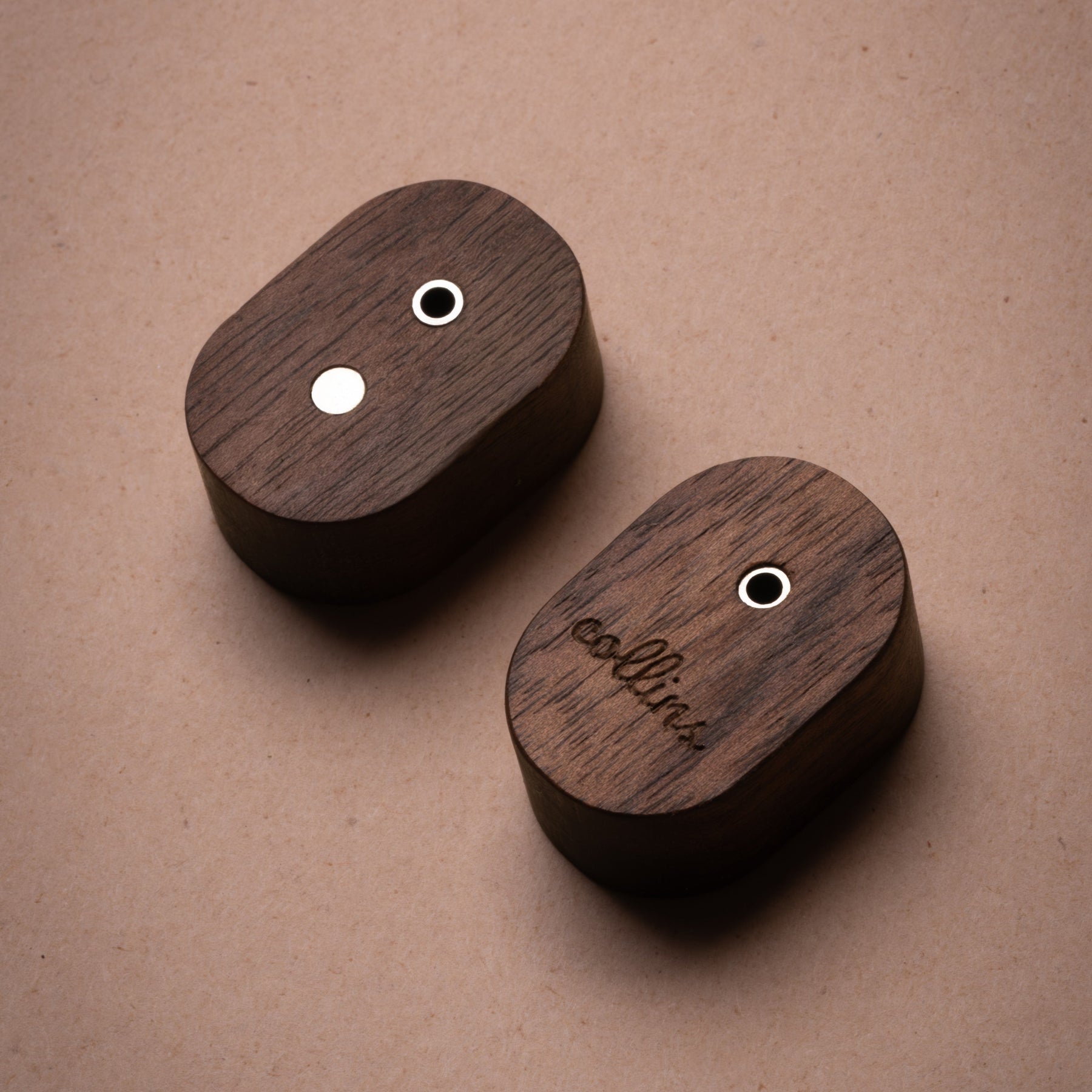 Magnetic Wooden Incense Holder shown on both sides