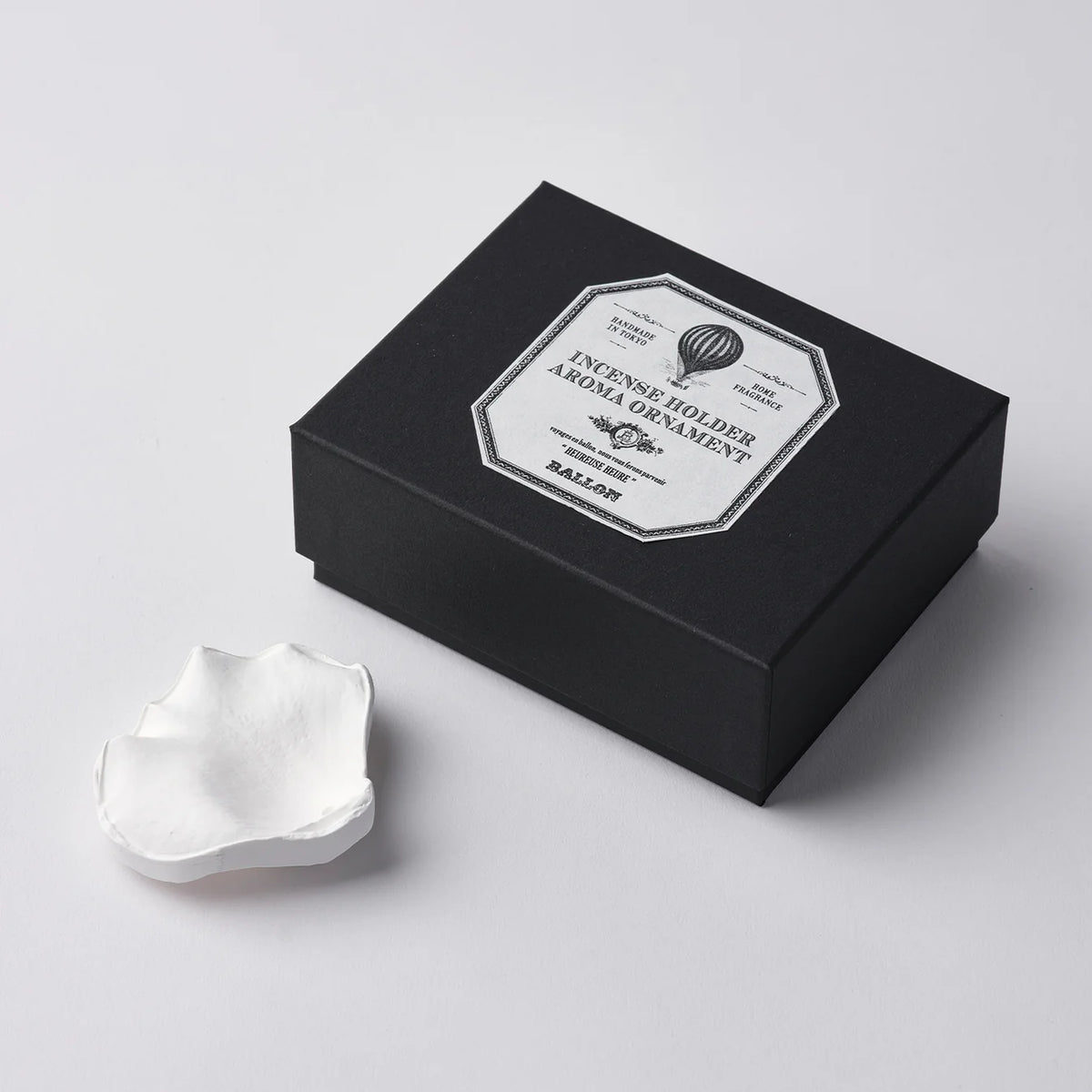 Plaster Incense Holder - Peony Petal