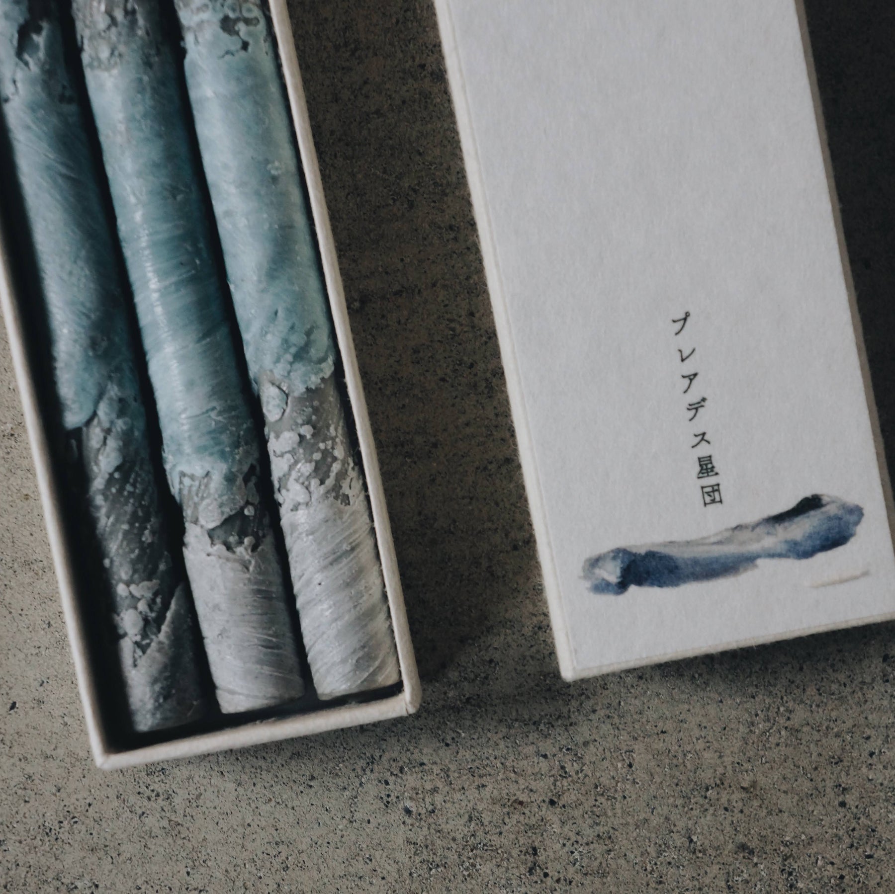 Traditional Japanese Multi-Colored Candle Set of Three