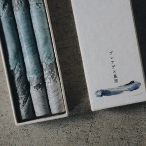 Traditional Japanese Multi-Colored Candle Set of Three