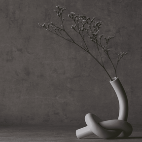 Musubu Vase - black and white still life 